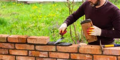 How to clean retaining wall blocks